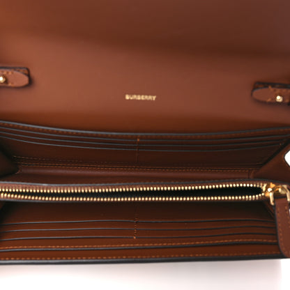 Burberry E-Canvas Icon Stripe Hannah Wallet With Detachable Strap Archive Beige Tan 5 of 8