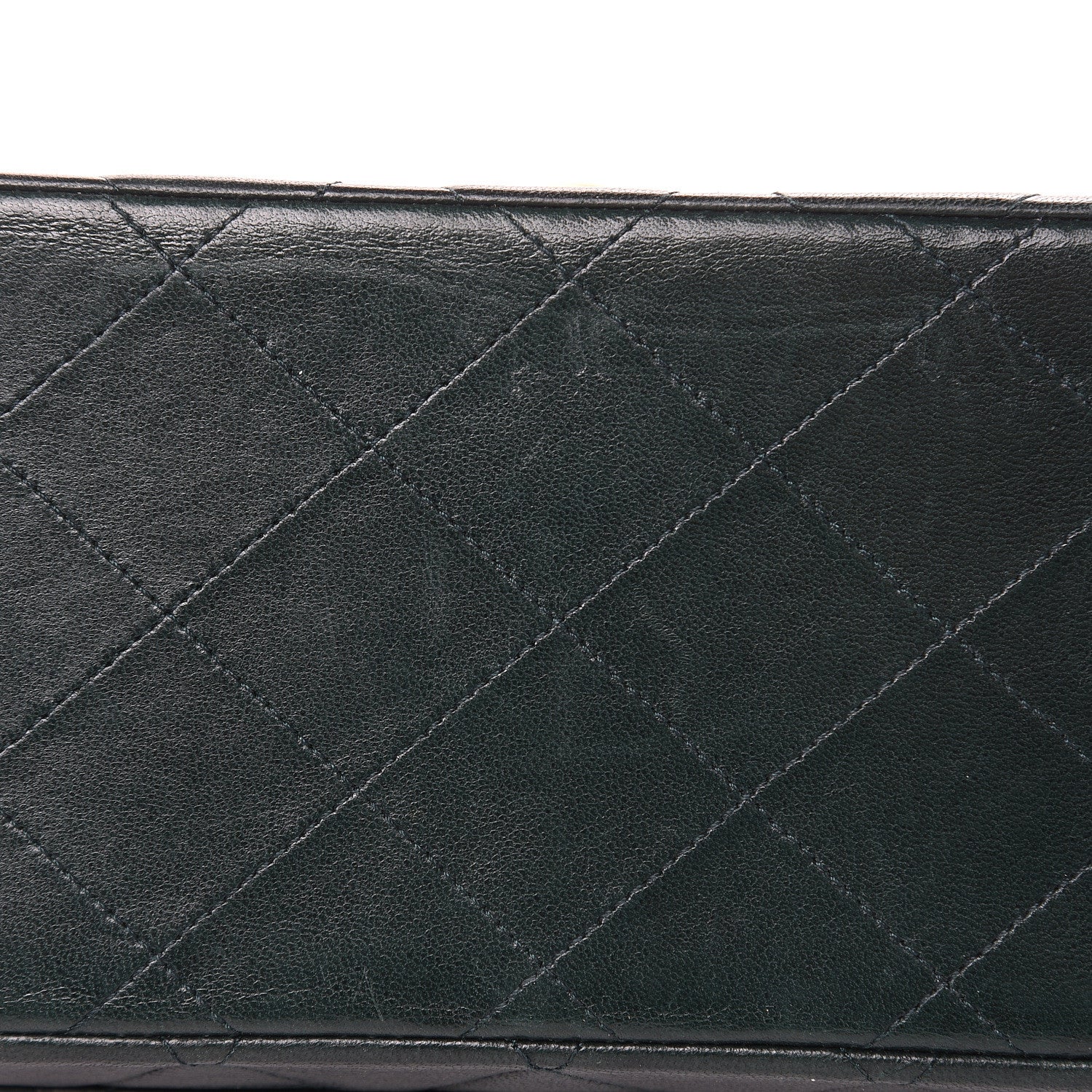 Chanel Lambskin Quilted XL Jumbo Single Flap Green 18 of 18