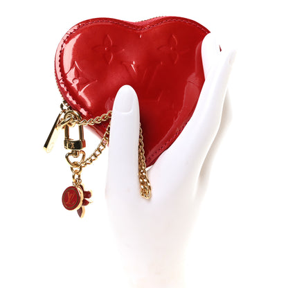 Louis Vuitton Vernis Coeur Heart Coin Purse Pomme D'Amour 2 of 7