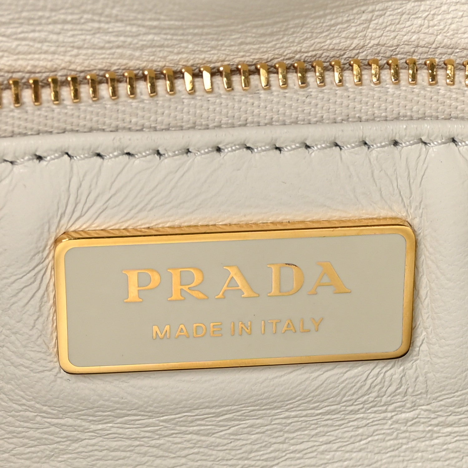 Prada Nappa Triangle Quilted Medium Patchwork System Flap Bag White 6 of 9