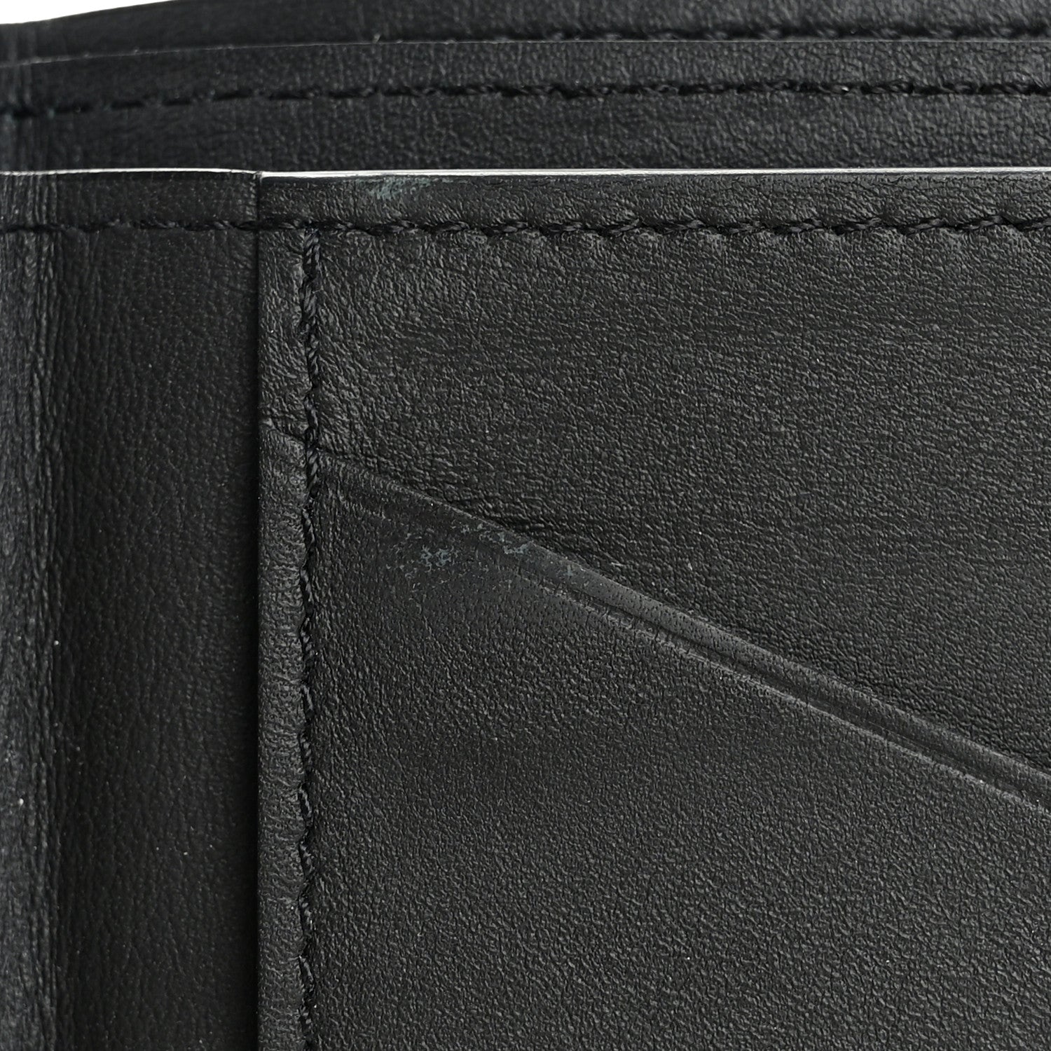 Louis Vuitton Calfskin Monogram Shadow Multiple Wallet Black 7 of 10