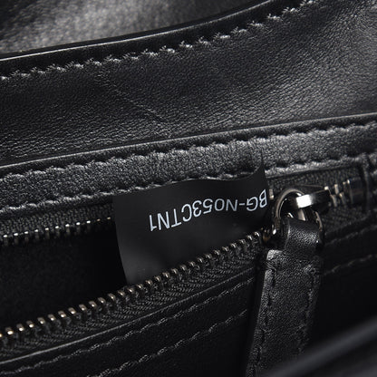 Valentino Garavani Calfskin Panther Medium Guitar Strap Rockstud Rolling Flap Saddle Bag Black 7 of 7