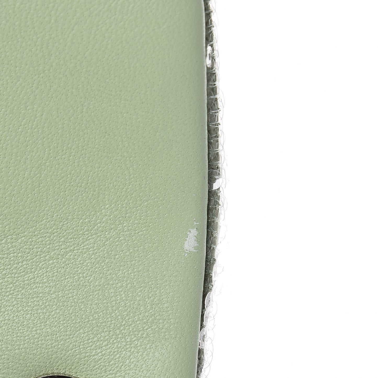 Sequin Mini Waterfall Flap Green Light Green Yellow