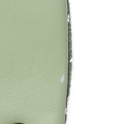 Chanel Sequin Mini Waterfall Flap Green Light Green Yellow 9 of 13