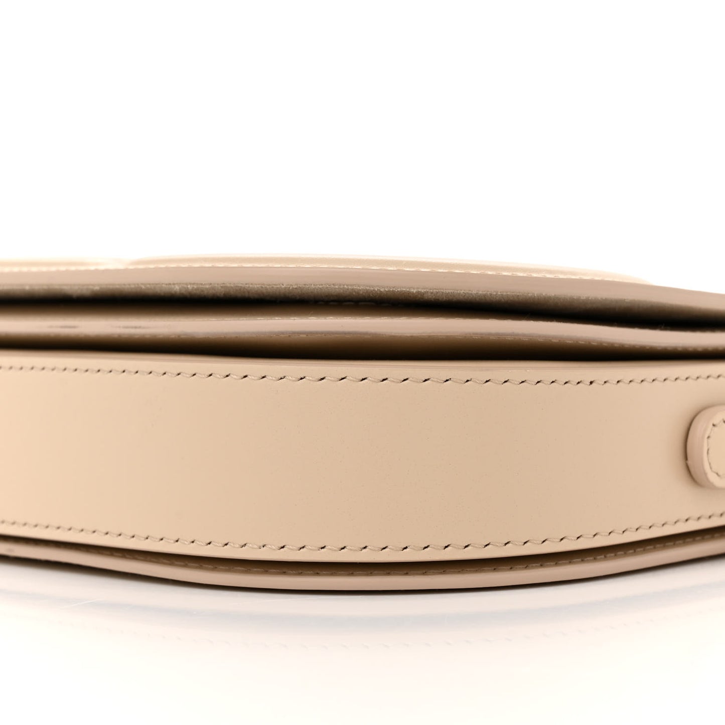 Calfskin CD Signature Flap Crossbody Caramel Beige
