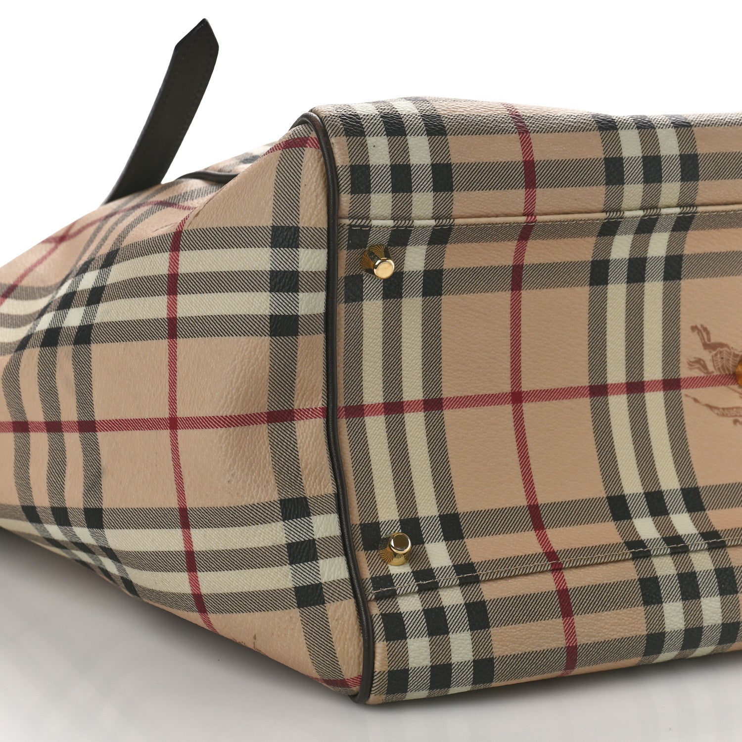 Burberry Haymarket Check Large Canterbury Tote Chocolate 8 of 14
