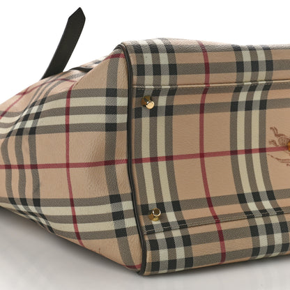 Burberry Haymarket Check Large Canterbury Tote Chocolate 8 of 14