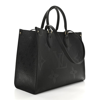 Louis Vuitton Empreinte Monogram Giant Onthego MM Black 3 of 9