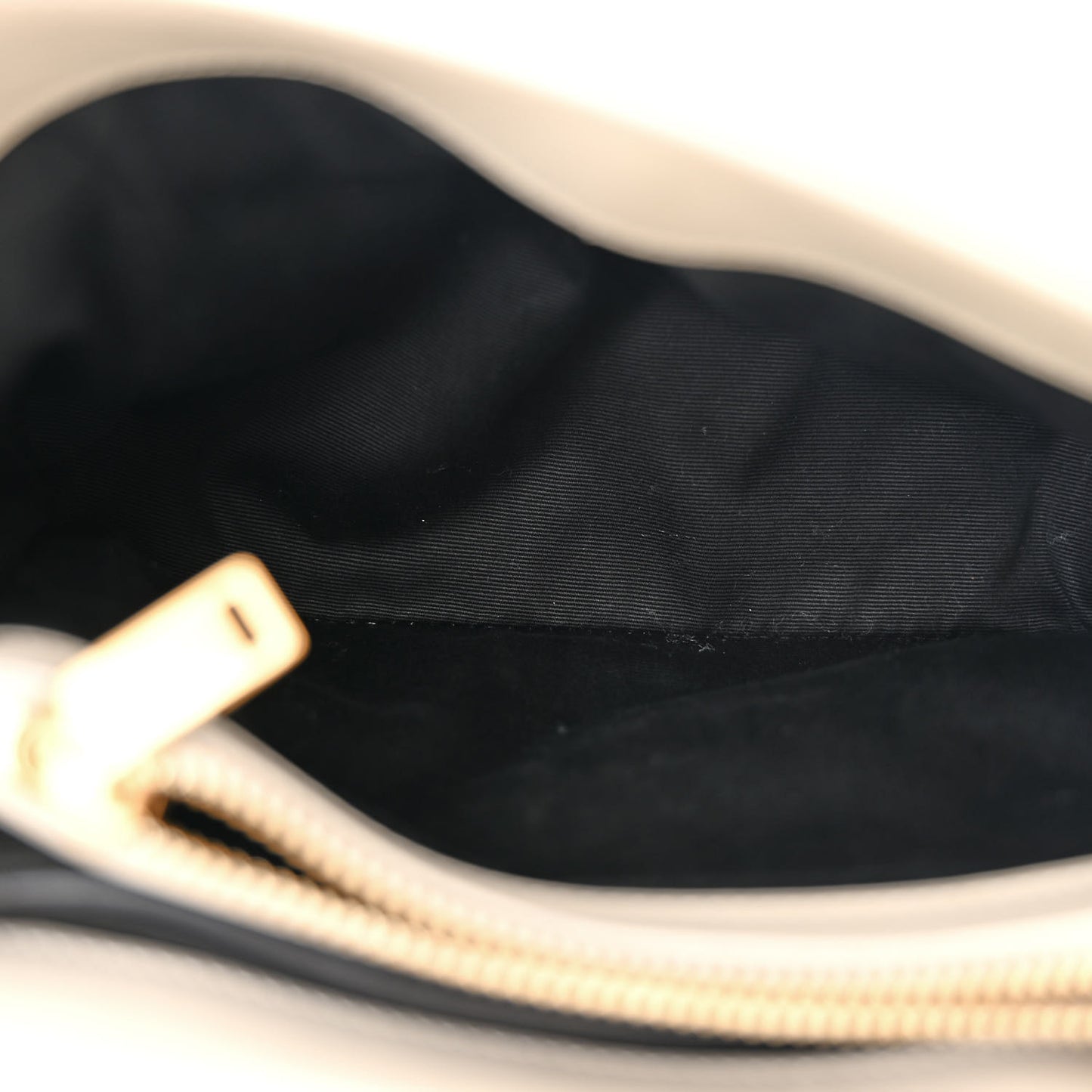 Calfskin Y Quilted Monogram Small Loulou Chain Satchel Blanc Vintage