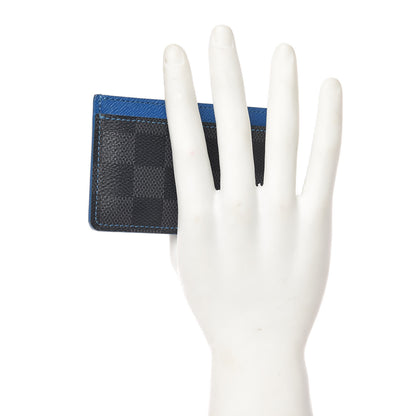 Louis Vuitton Damier Graphite Card Holder Blue 2 of 7