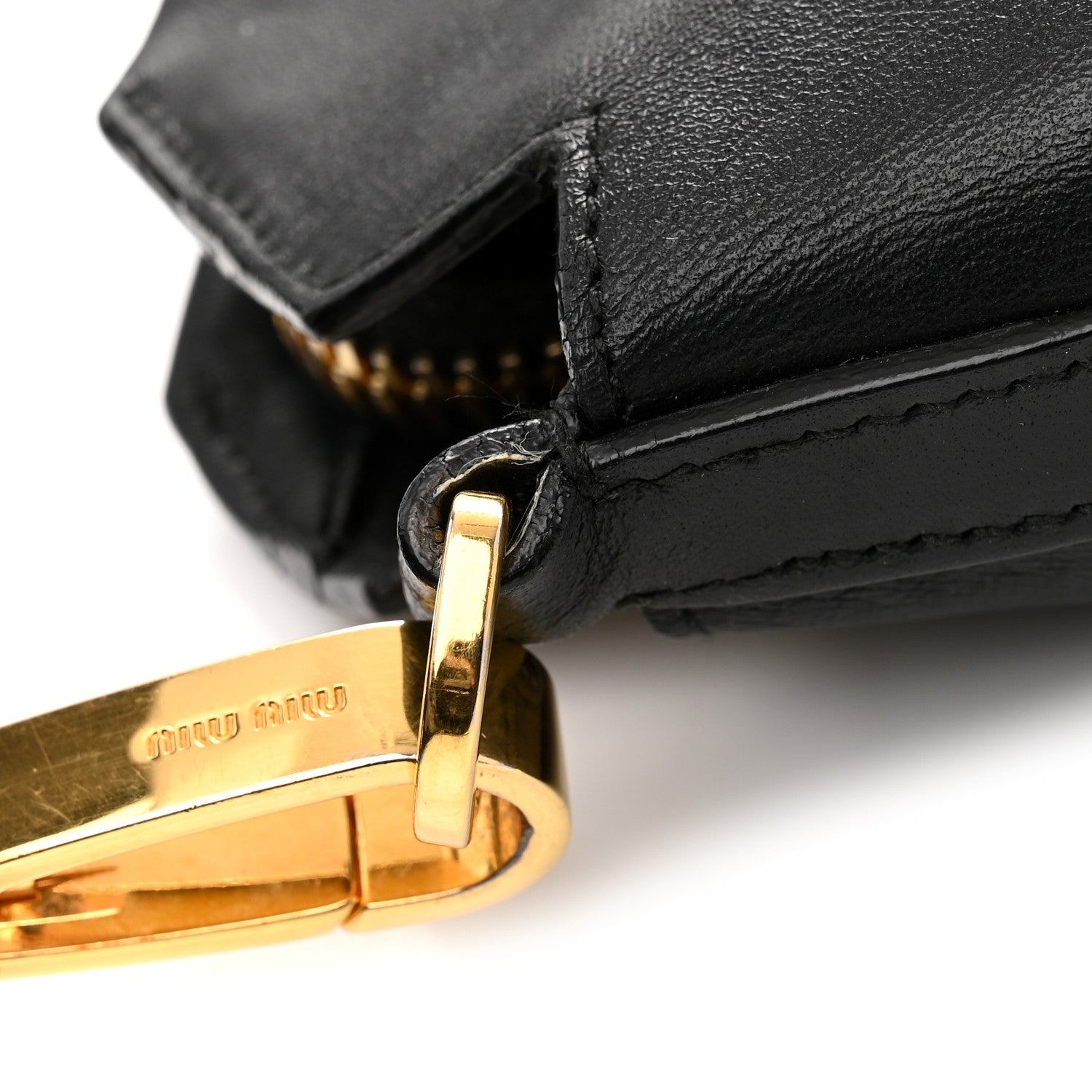 Miu Miu Soft Calf Cloud Hobo Black 13 of 14