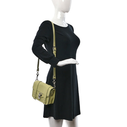 Proenza Schouler Lambskin PS1 Mini Pouch Messenger Banana 2 of 8