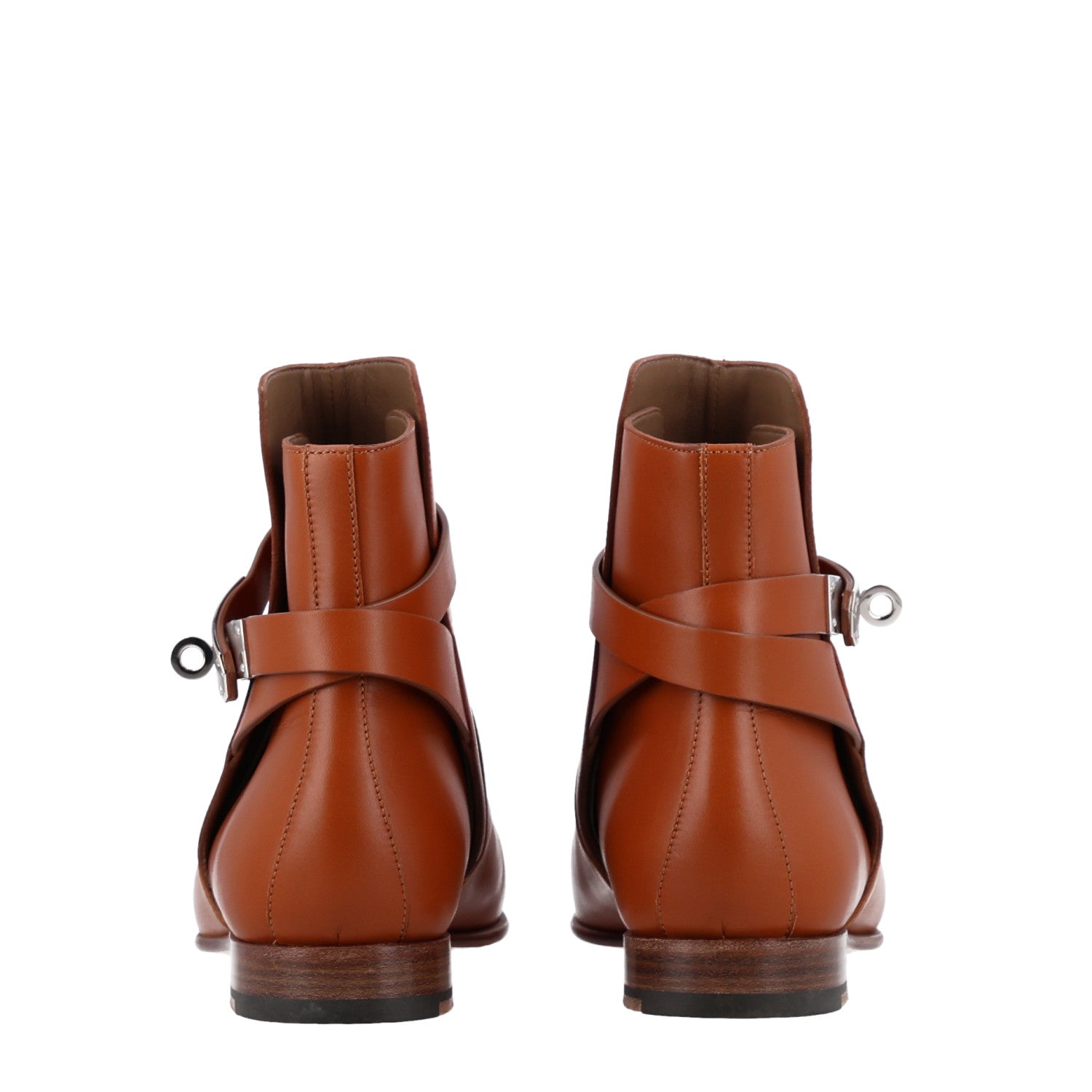Hermes Calfskin Neo Low Boots 38.5 Naturel 6 of 11