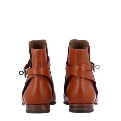 Hermes Calfskin Neo Low Boots 38.5 Naturel 6 of 11