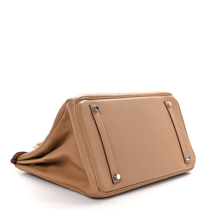 Hermes Taurillon Clemence BIRKIN 35 Camel Tabac 4 of 13