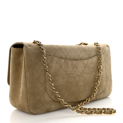 Chanel Suede Calfskin Small Souplissimo Maxi Flap Dark Beige 2 of 10