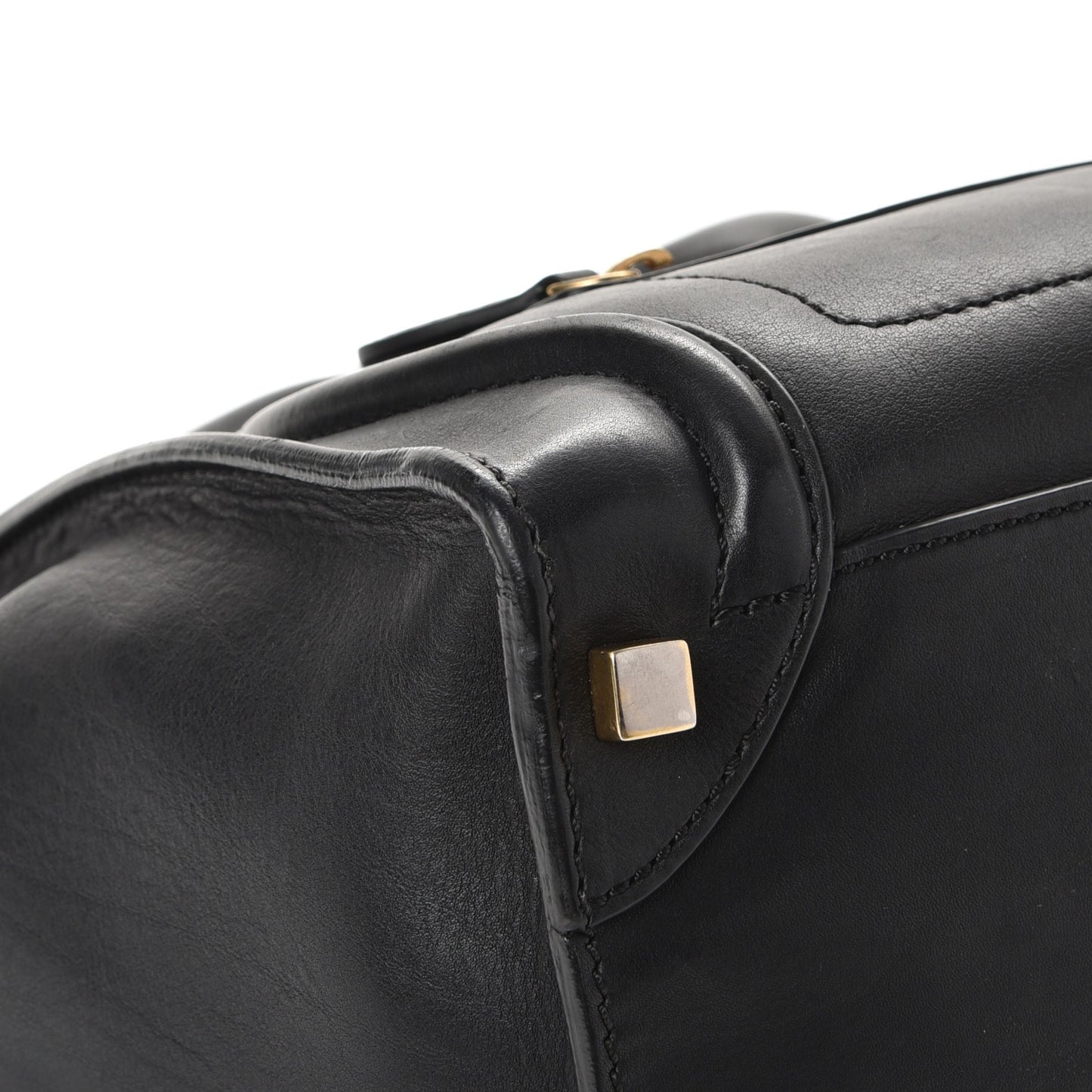 Smooth Calfskin Micro Luggage Black
