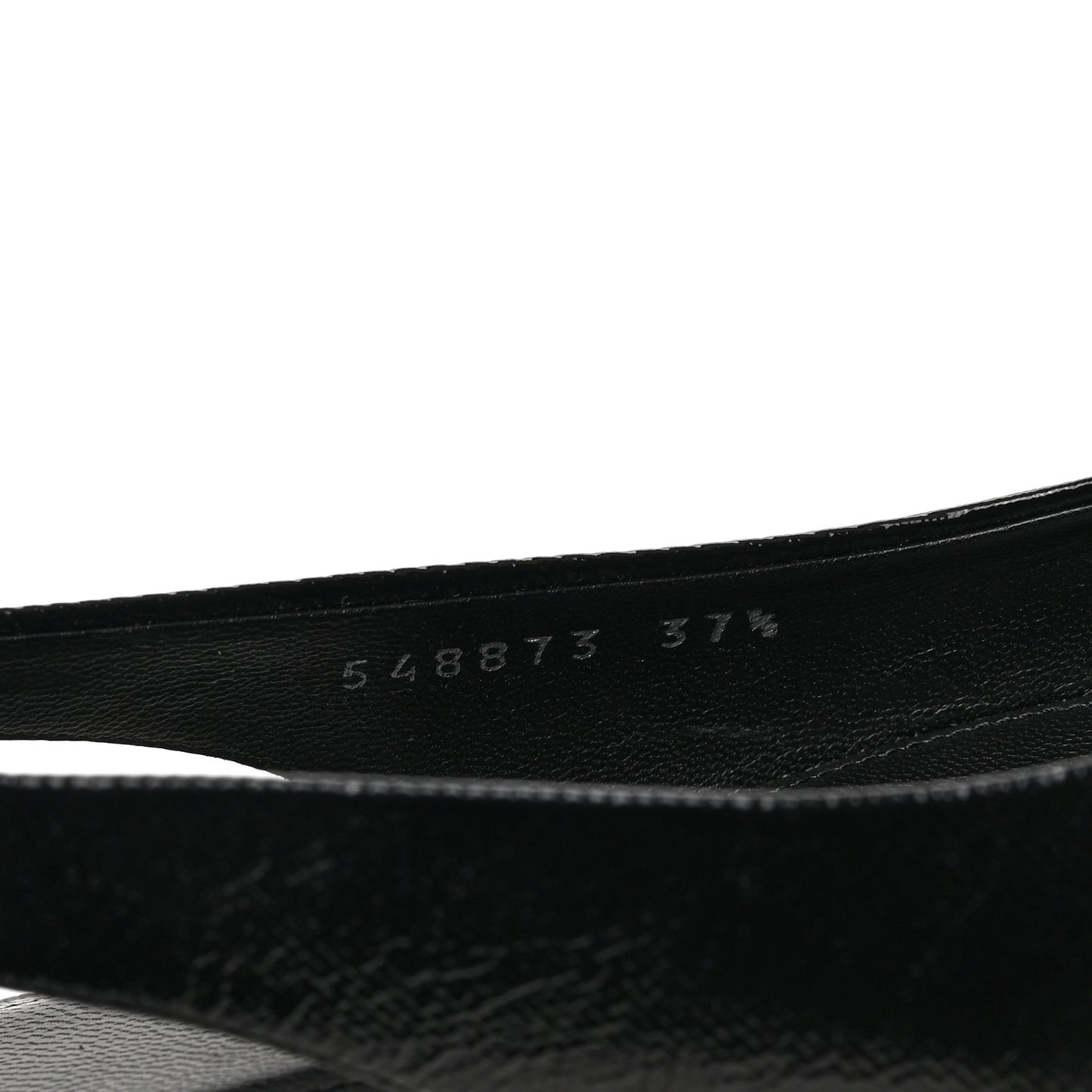 Coated Calfskin BB Knife Pointy Toe Slingback Flats 37.5 Black