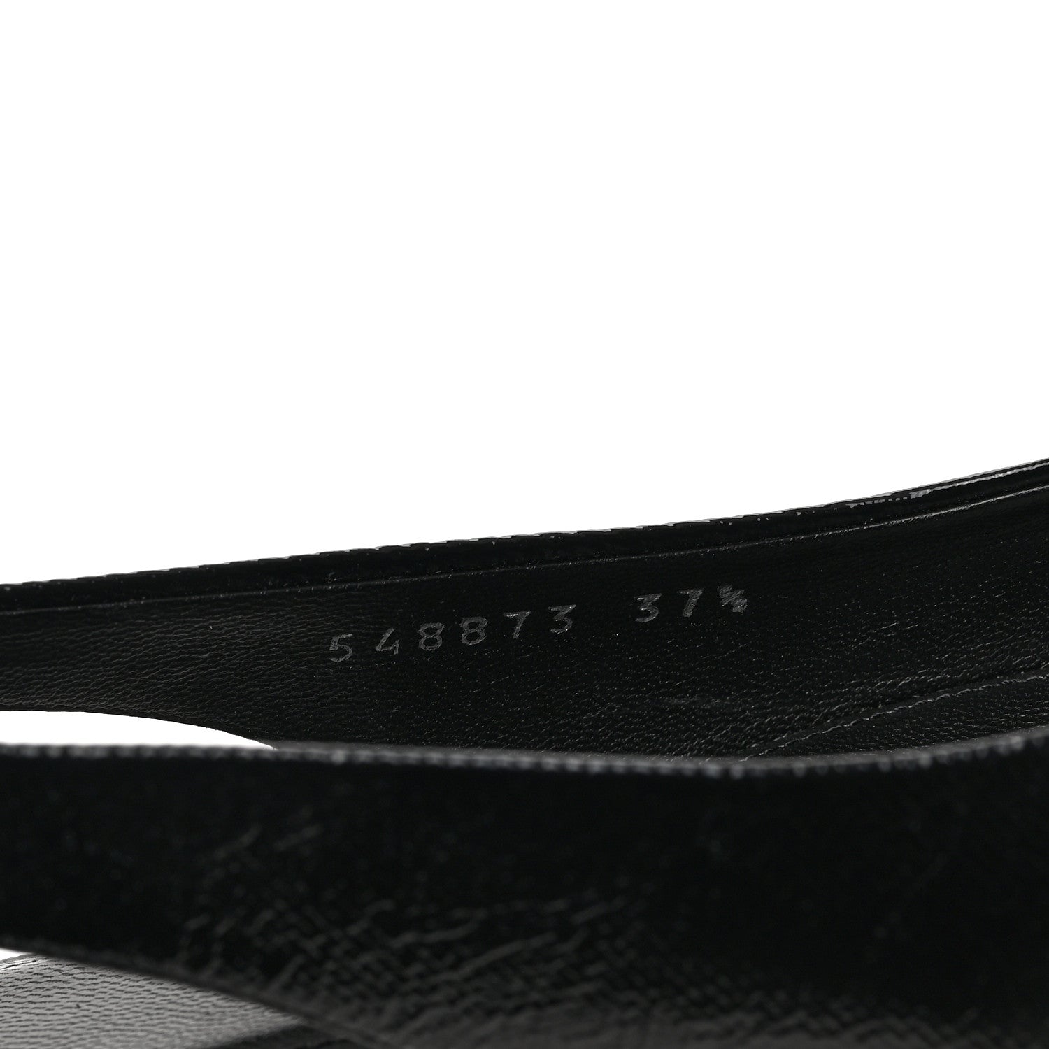 Balenciaga Coated Calfskin BB Knife Pointy Toe Slingback Flats 37.5 Black 8 of 10