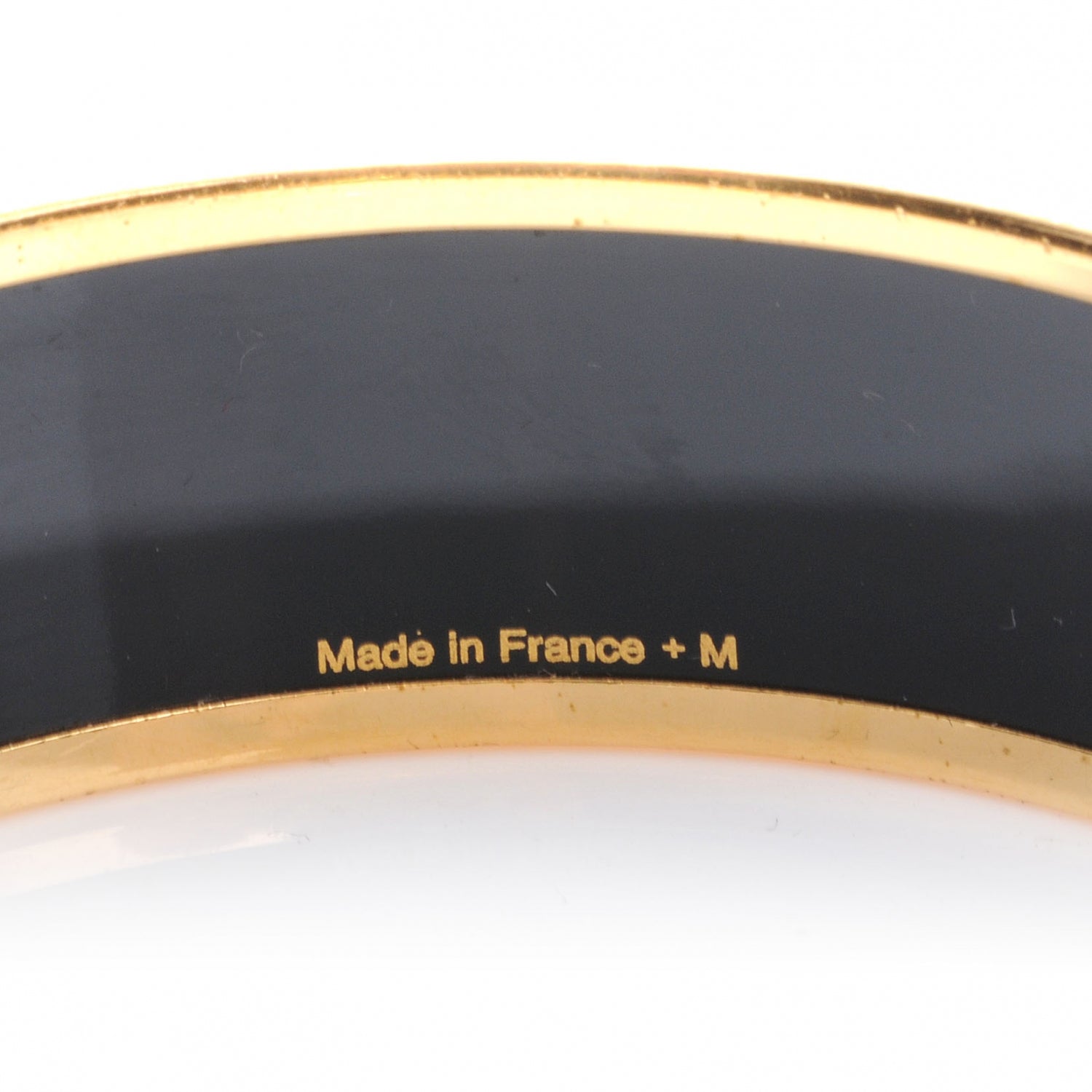Hermes Enamel Printed Ex Libris Wide Bracelet 65 6 of 7