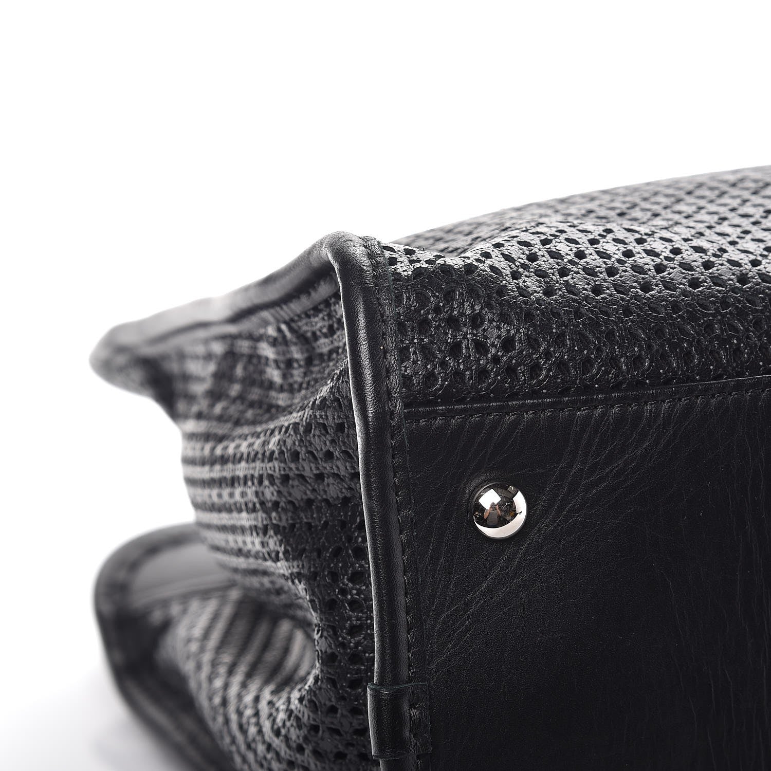 Chanel Calfskin Perforated Up In The Air Tote Black 9 of 11