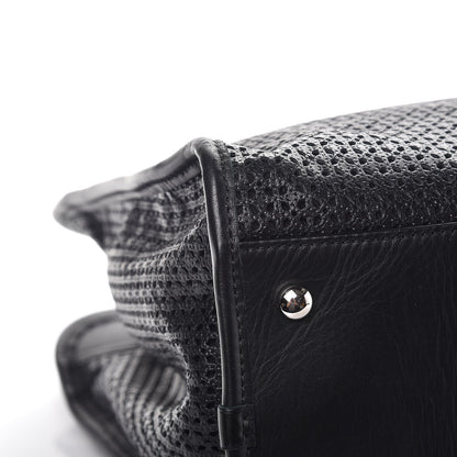 Chanel Calfskin Perforated Up In The Air Tote Black 9 of 11
