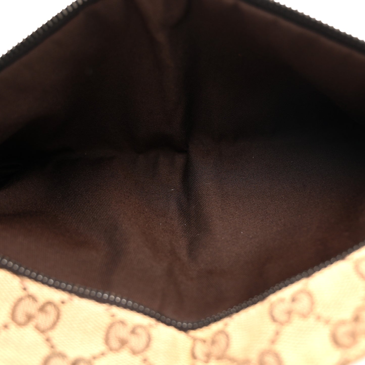 Monogram Web Belt Bag Dark Brown