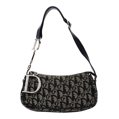 Christian Dior Monogram Shoulder Bag Pochette Blue 1 of 14