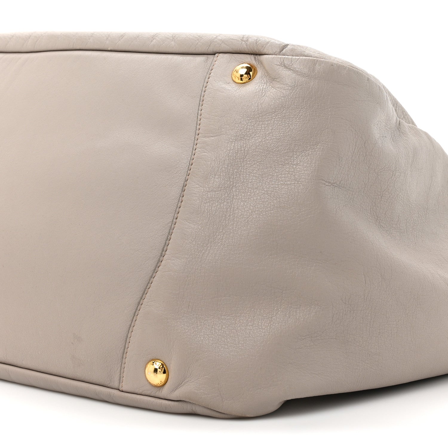Prada Soft Calf Chain Tote Ghiaccio 8 of 17