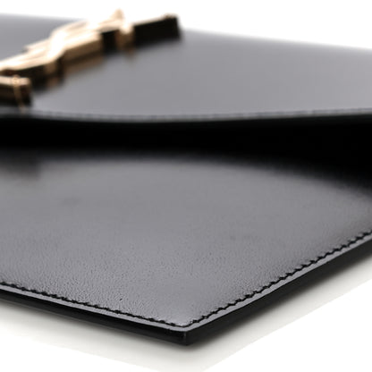 Saint Laurent Smooth Shiny Calfskin Monogram Uptown Pouch Black 9 of 14