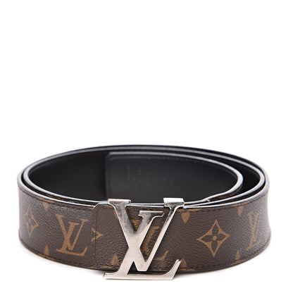 Louis Vuitton Calfskin Monogram 40mm LV Initiales Reversible Belt 110 44 Black 1 of 8