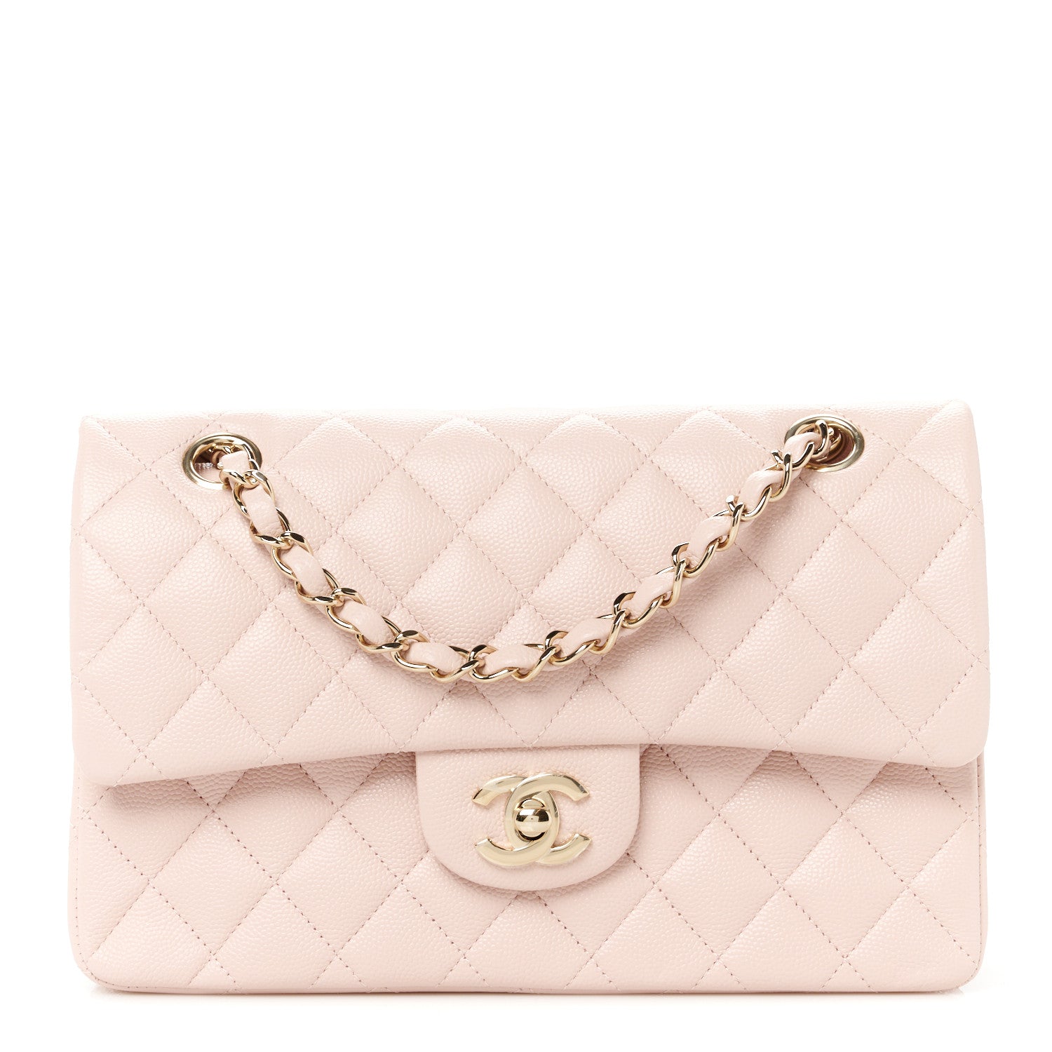 Chanel Caviar Quilted Small Double Flap Light Pink 1 of 13