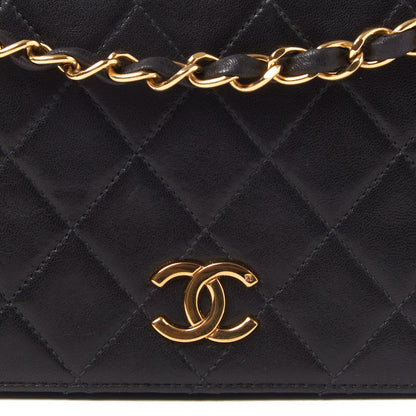Chanel Lambskin Quilted Small Single Flap Black 7 of 9