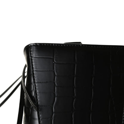 Balenciaga Semi Shiny Calfskin Crocodile Embossed Neo Classic Black Hardware S City Black 14 of 14