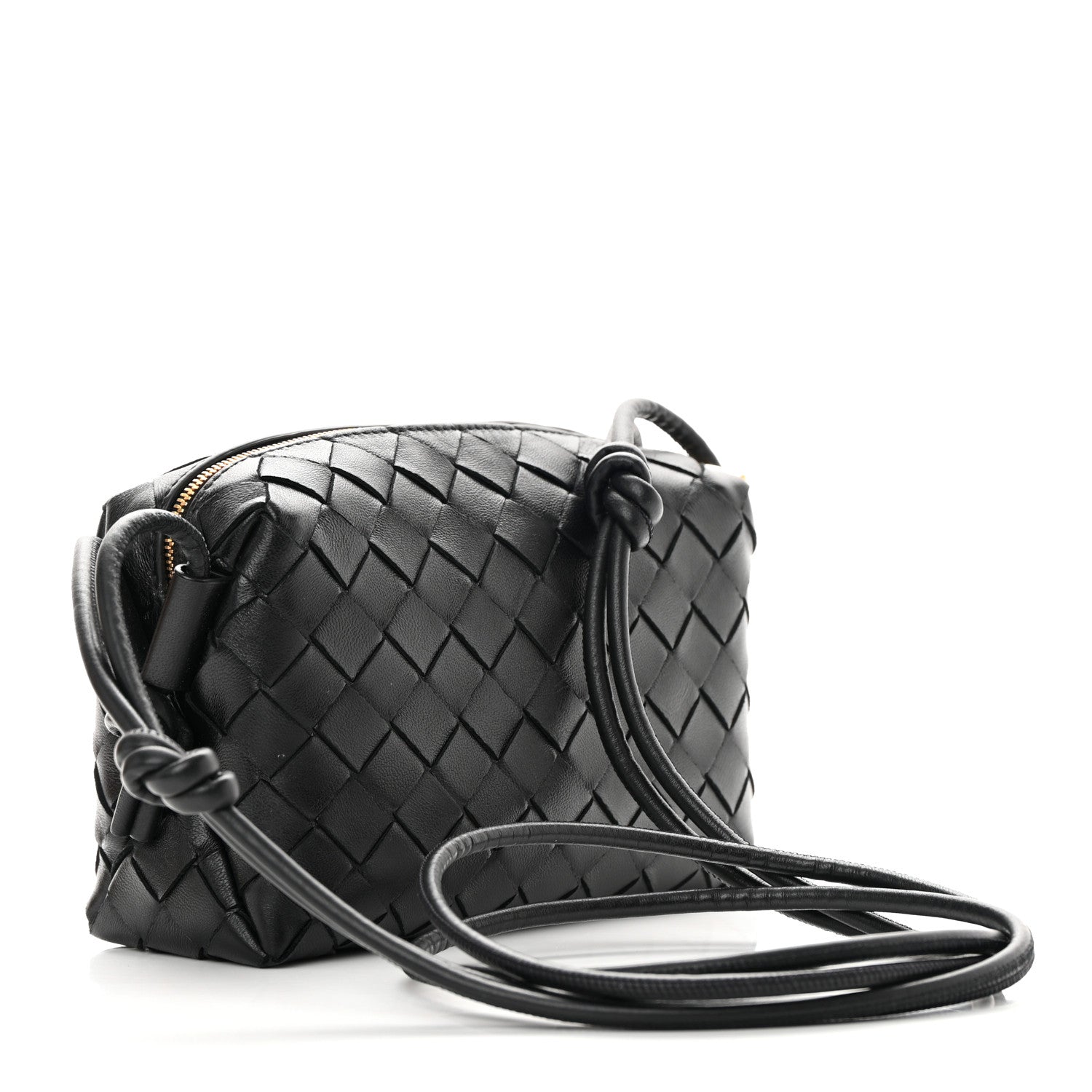 Bottega Veneta Nappa Intrecciato Mini Loop Camera Bag Black 3 of 10