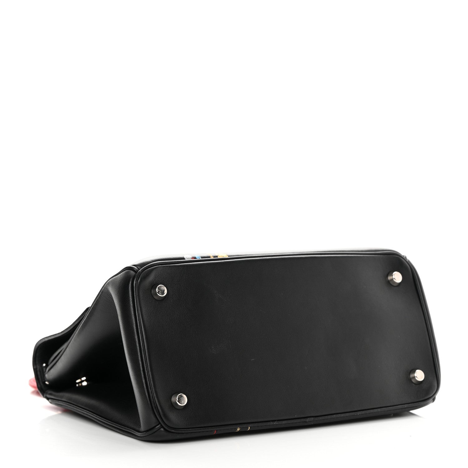 Christian Dior Smooth Calfskin Small Tri-Color Be Dior Flap Black Red White 4 of 17