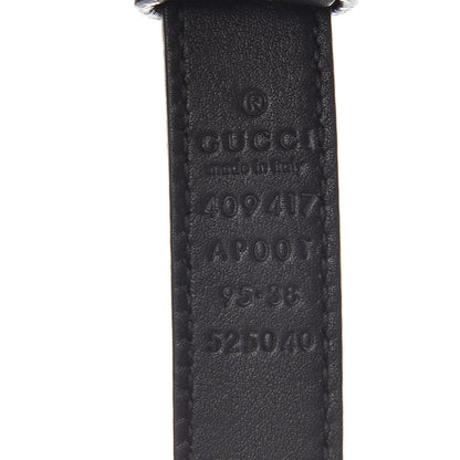 Gucci Calfskin Double G 20mm Belt 95 38 Black 4 of 7