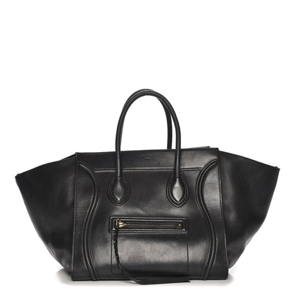 Celine Smooth Calfskin Medium Phantom Luggage Black 1 of 12