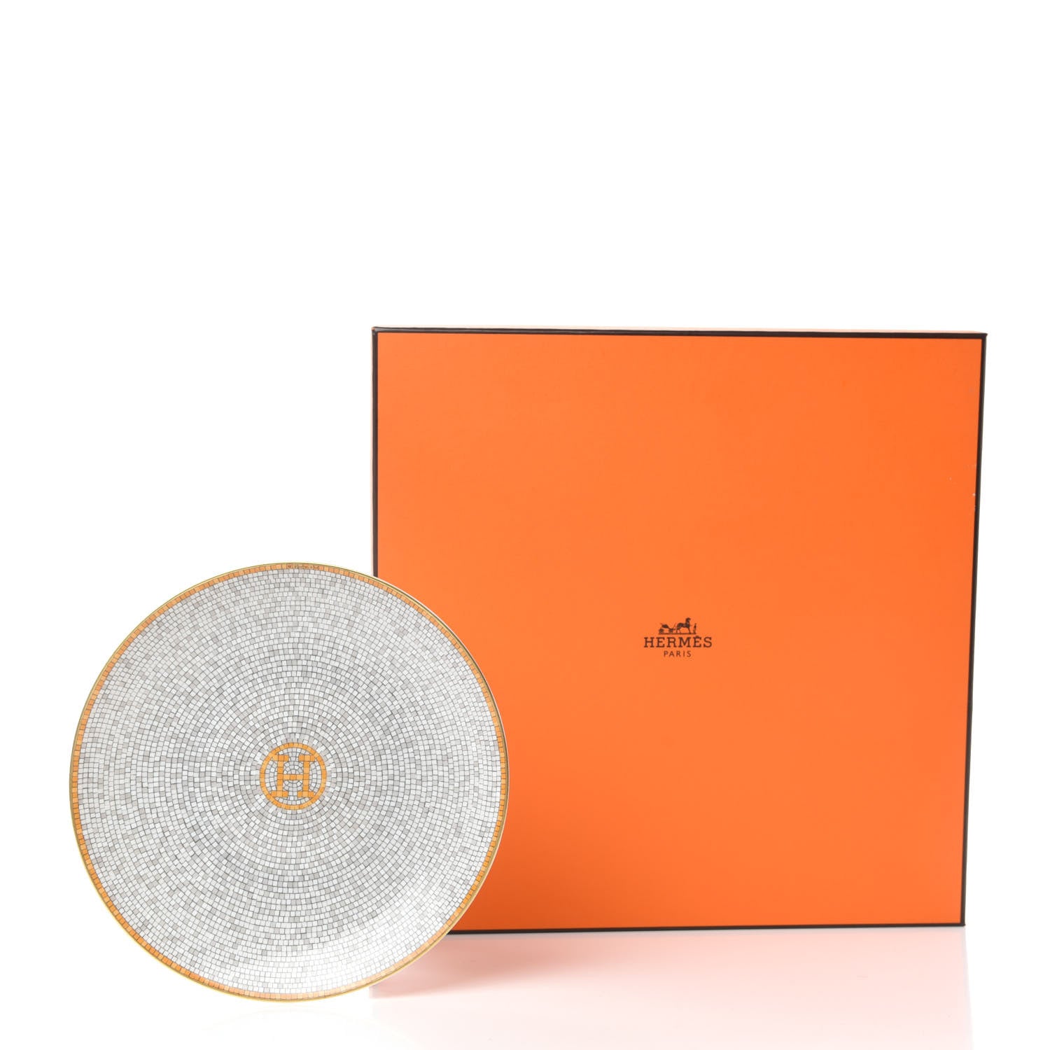 Hermes Porcelain Mosaique Au 24 Bread And Butter Plate 6 of 6