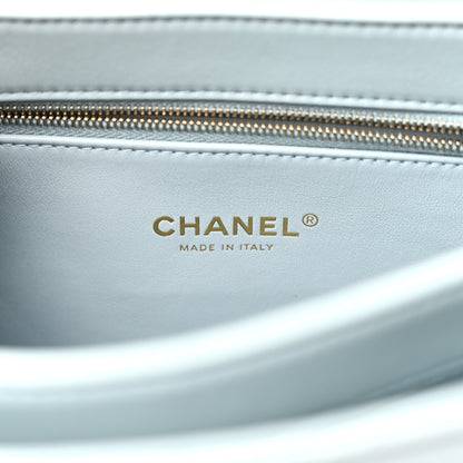 Chanel Lambskin Quilted Small Trendy CC Flap Dual Handle Bag Light Blue 6 of 11