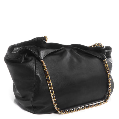 Prada Soft Calf Chain Tote Nero Black 3 of 10