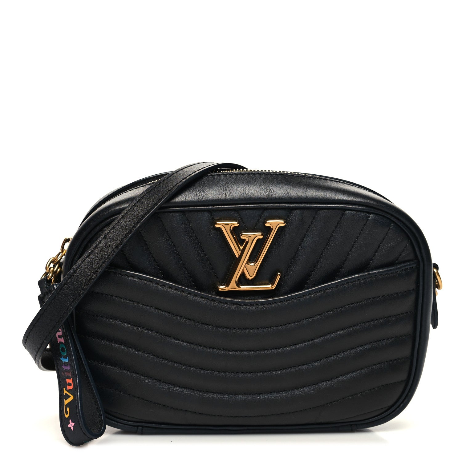 Louis Vuitton Calfskin New Wave Camera Bag Black 1 of 10