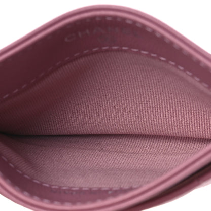 Chanel Lambskin Quilted Crystal Star Card Holder Pink 5 of 8