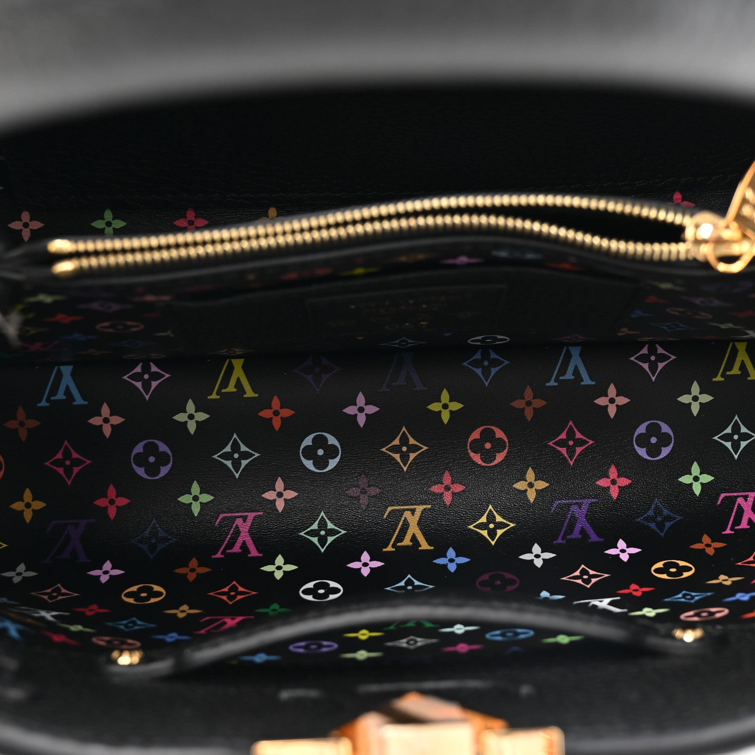 Louis Vuitton LV X TM Taurillon BB Capucines Black 6 of 10