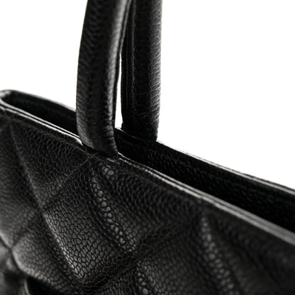 Chanel Caviar Quilted Medallion Tote Black 17 of 20
