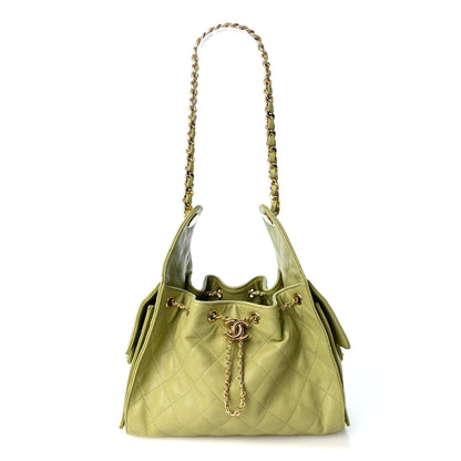 Chanel Caviar Quilted Small Chanel 25 Handbag Green 1 of 9