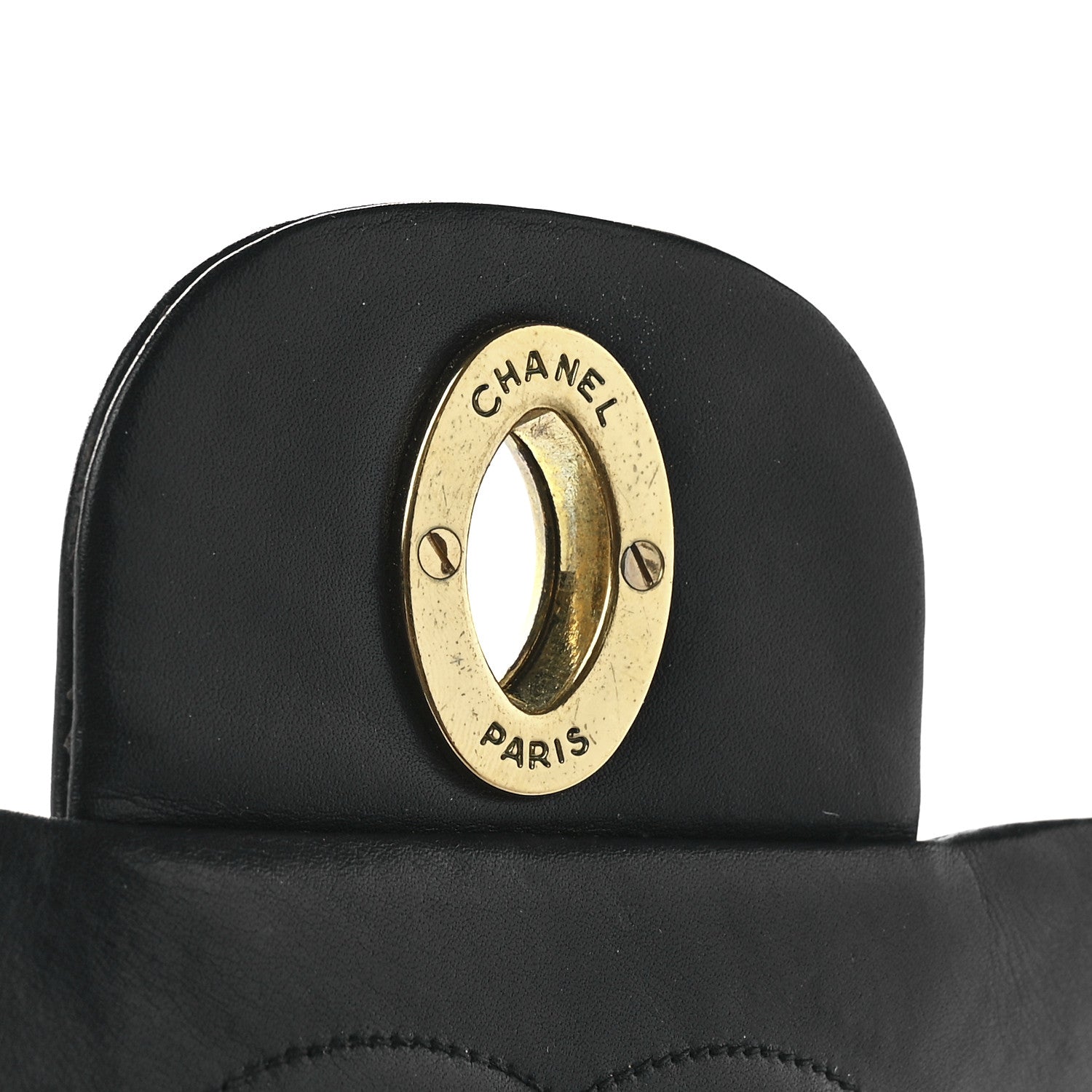 Chanel Lambskin Quilted XL Jumbo Single Flap Black 7 of 12