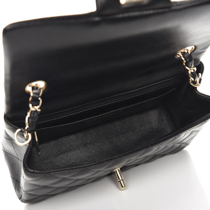 Chanel Lambskin Quilted Mini Rectangular Flap Black 5 of 7