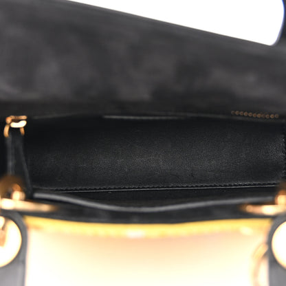 Christian Dior Canvas Embroidered Swords Mini Lady Dior Yellow Multicolor 5 of 11