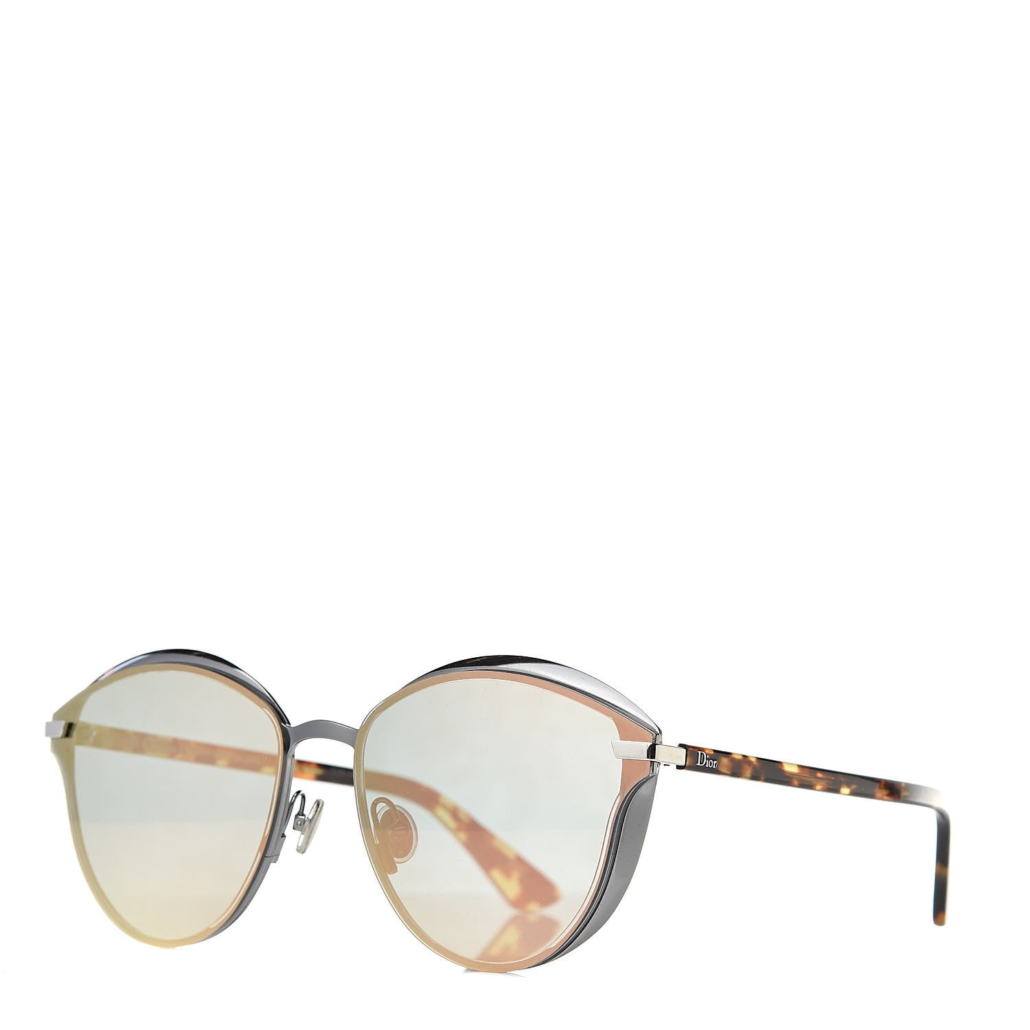 Christian Dior Oversized Offset 2 Sunglasses Tortoise 1 of 8